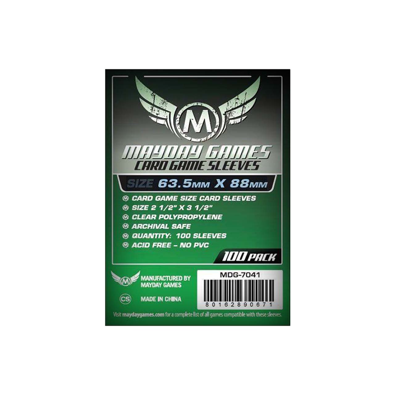 Sleeves Mayday 63.5x88mm Card Game