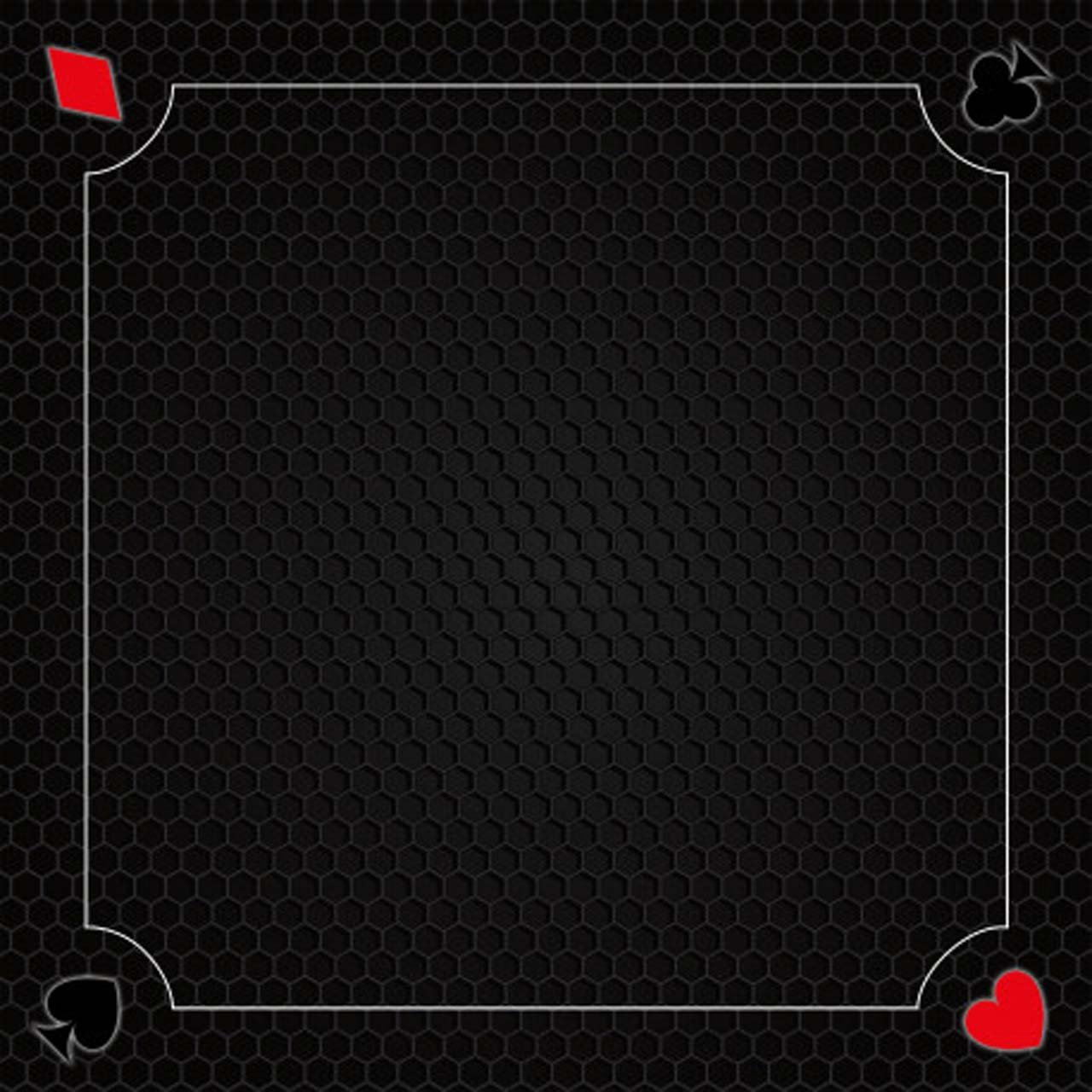 Tapis Noir Multi Jeux 60cm Coeur de Pique Excellence
