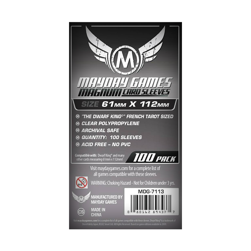 Sleeves Mayday 61x112mm