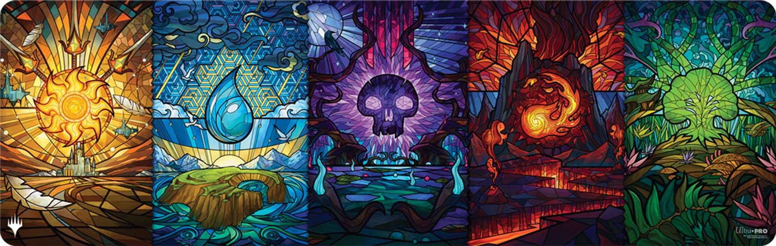 MTG Dominaria United Stained Glass Land Medley 8ft