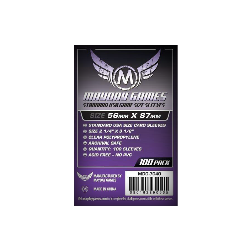 Sleeves Mayday 56x87mm USA