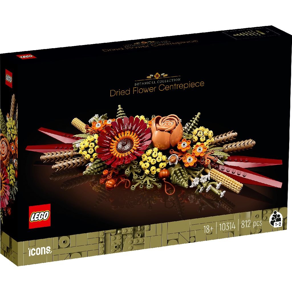 Le centre de table Fleurs séchées lego Icons