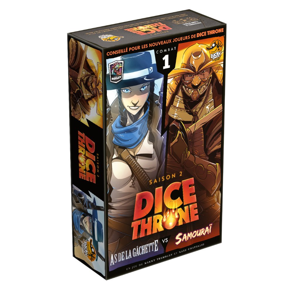 Dice Throne S2 As de la gâchette vs Samouraï