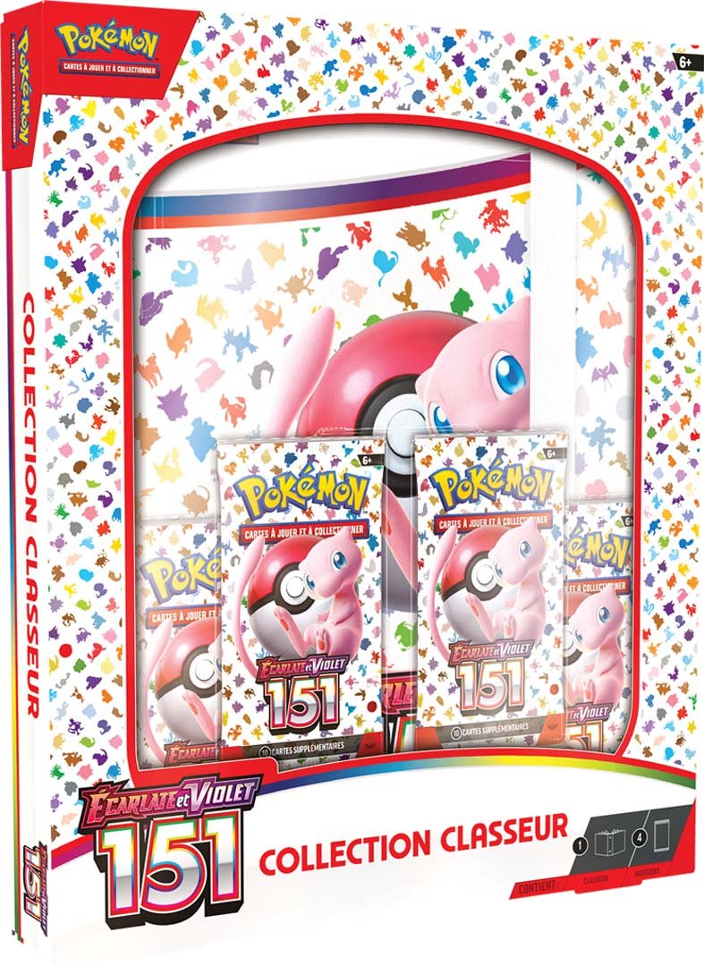 Pokémon EV3.5 : Portfolio 360 cartes + 4 boosters Pokémon 151