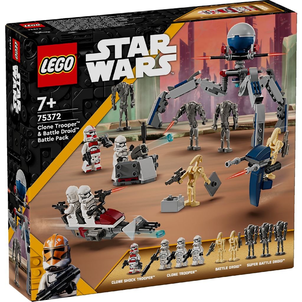 Pack de combat des Clone Troopers™ et Droïdes de combat (Star Wars)