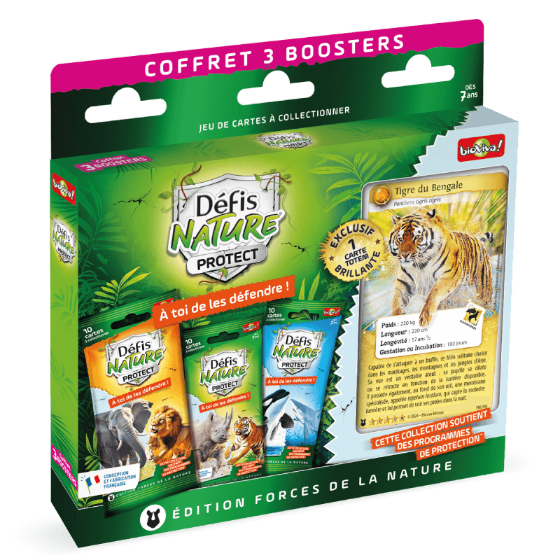 Défis Nature Protect - Coffret Tigre 3 boosters