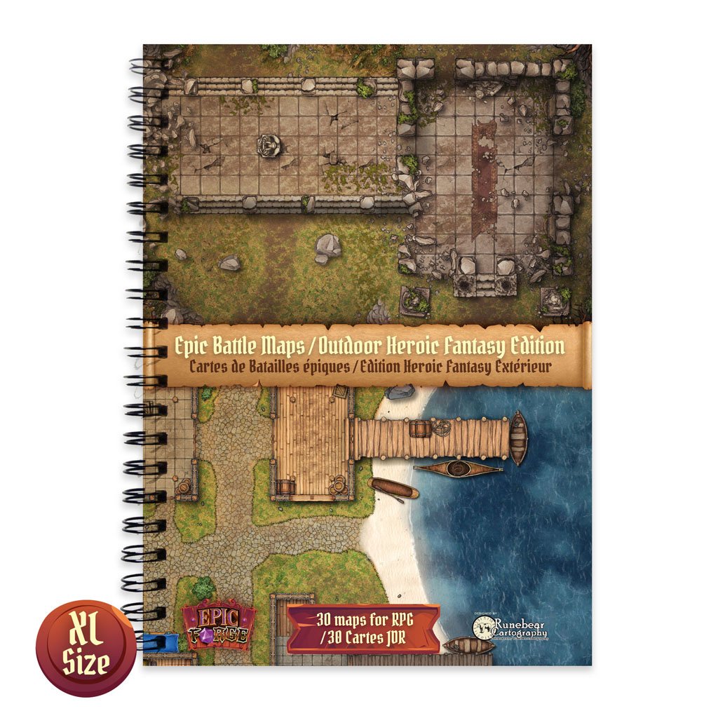 Livre Plateau de Jeu : Edition Heroic Fantasy extérieur (305x420 mm)