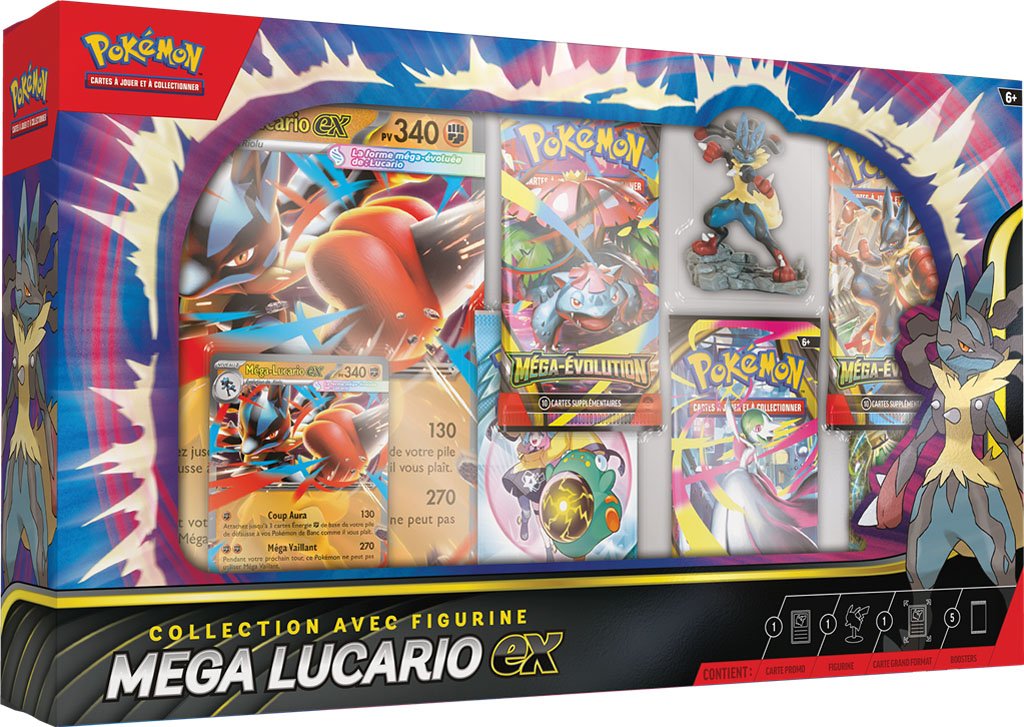 Pokémon : Coffret Premium Figurine Mega Lucario EX