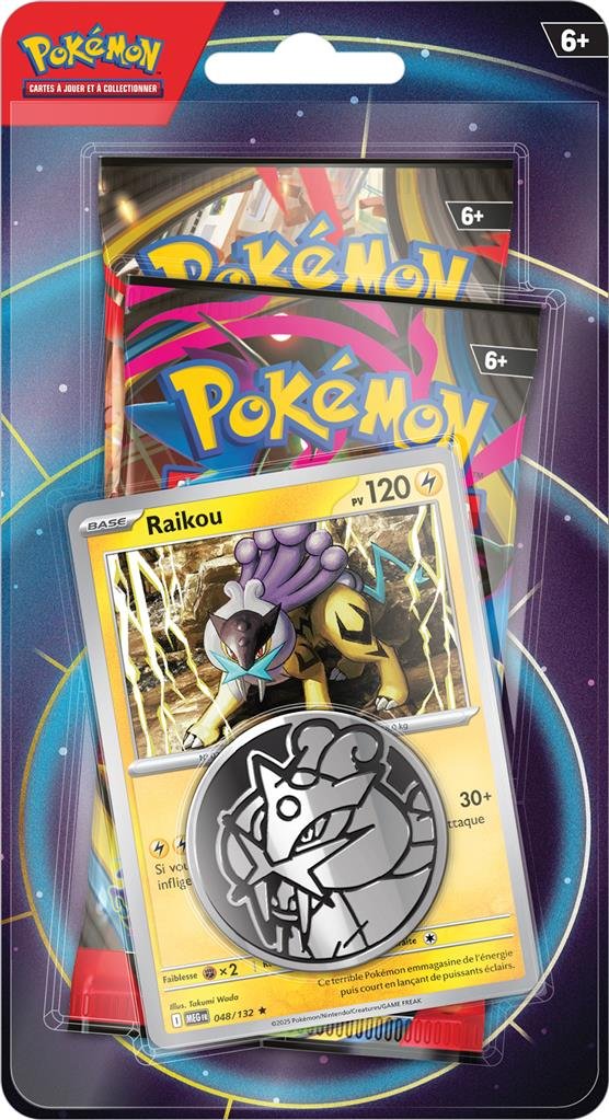 Pokémon : Pack 2 boosters Janvier 2026 "Raikou"