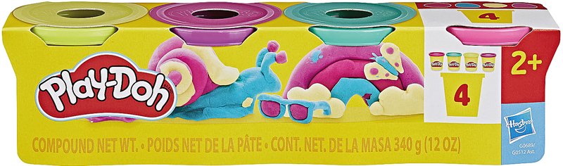 Play-Doh - 4 Pots de pâte à modeler