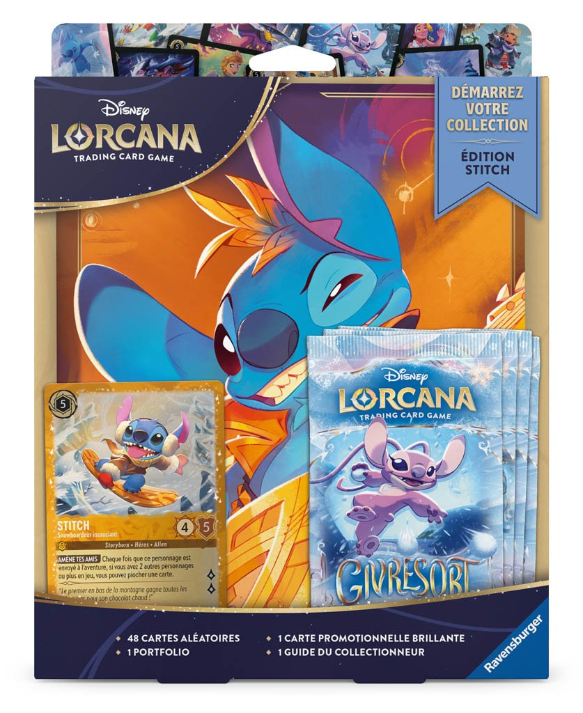 Disney Lorcana set11: Coffret 4 Boosters + Portfolio "Givresort"