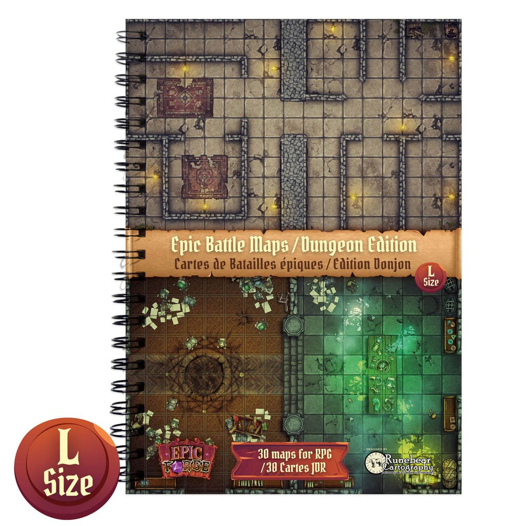 Livre Plateau de Jeu : Donjons (297x218 mm) Taille L